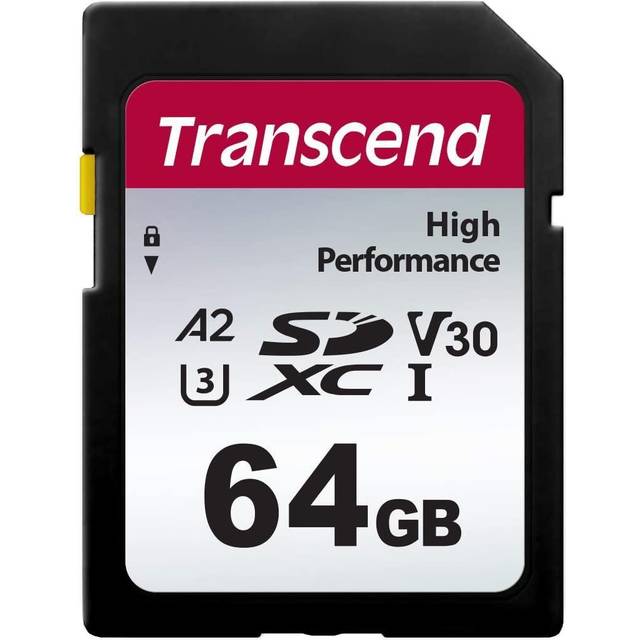 Transcend 330S - Flash-minneskort - 64 GB - UHS-I U3 - SDXC UHS-I
