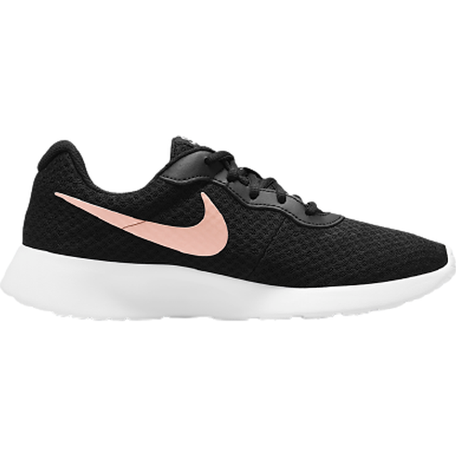 Nike Tanjun Black Metallic Red Bronze Women Sneakers Barely-Volt White DJ6257-001 36