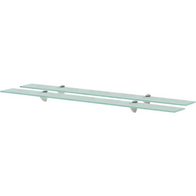 vidaXL Svävande hyllor 2 st glas 100x10 cm 8 mm