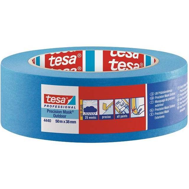 tesa PRECISION OUTDOOR 04440-00003-00 Crepebånd tesa® Professional Blå (L x B) 50 m x 38 mm 1 stk