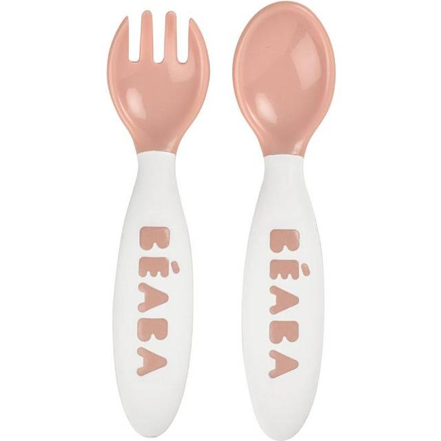 Beaba 2nd Age Training Fork and Spoon Set - Blue