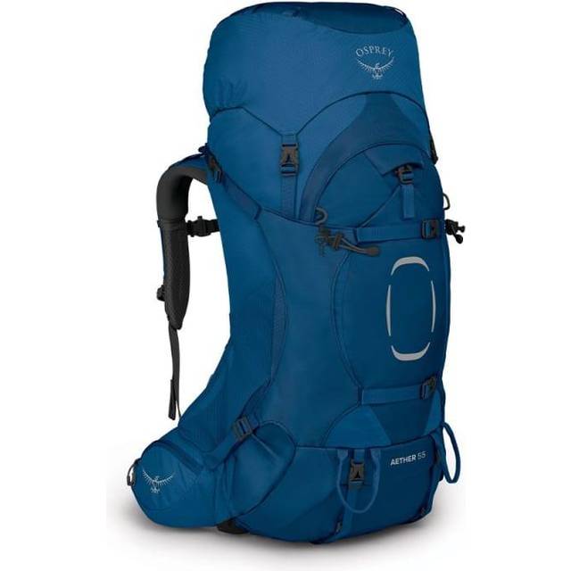 Osprey Aether 55 Men's Backpacking Pack Deep Water Blue - L/XL