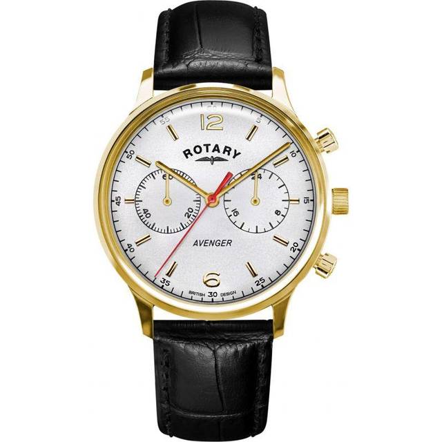 Rotary Watch Avenger Gold PVD Mens D - Silver