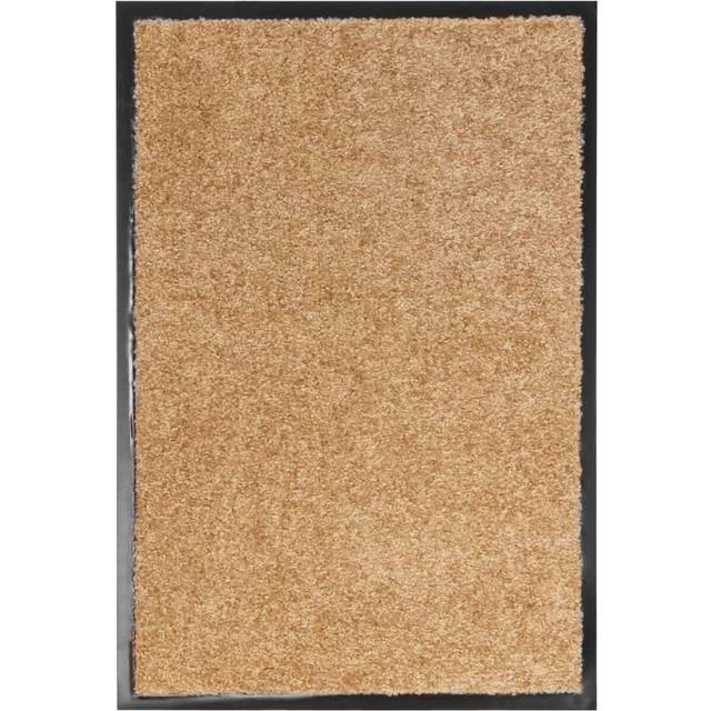 vidaXL Doormat Washable Cream 40x60 cm