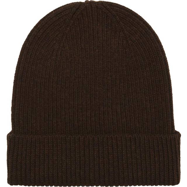 Merino Wool Beanie Coffee Brown (One Size) - Brun (One Size)
