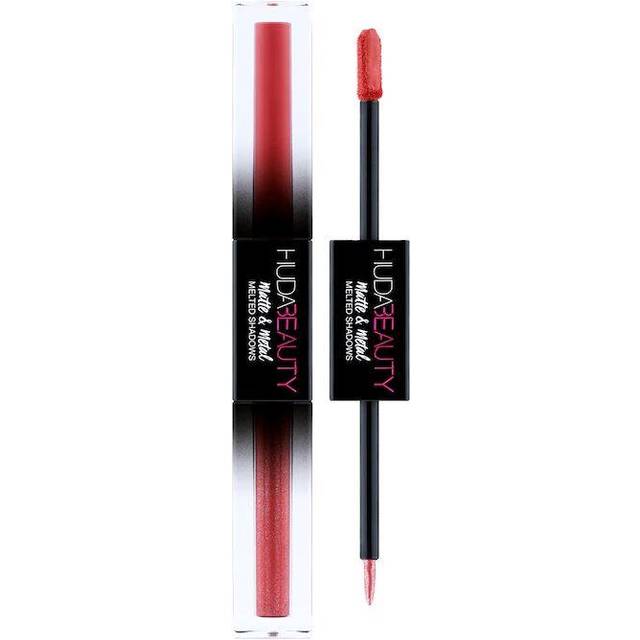 Huda beauty matte & metal melted shadows - hot sauce & cherry soda - 2 x 2ml