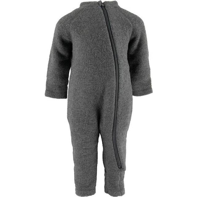 Mikk-Line Wool Baby Suit Stl. 92 pojkar - Overaller Från Magasin - Anthracite Melang (92)