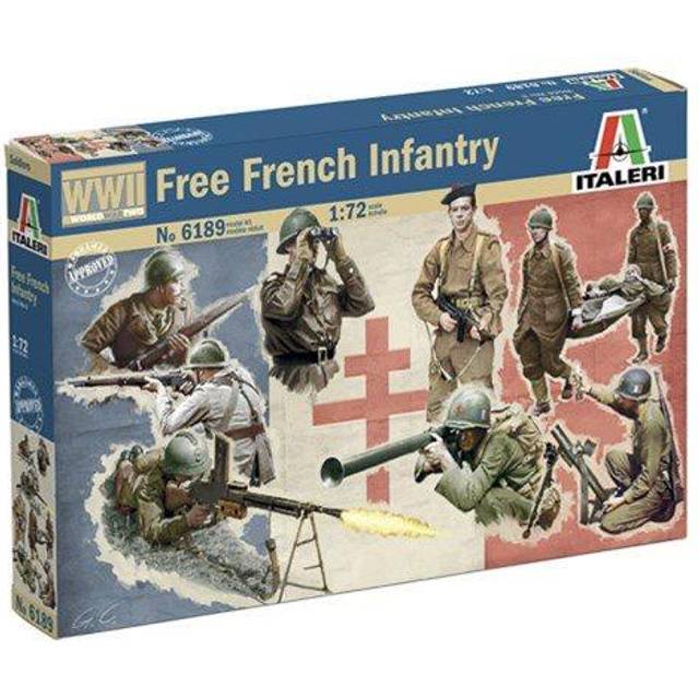 Italeri 6189 French Infantry (WWII) 1:72 Plastic Model Kit