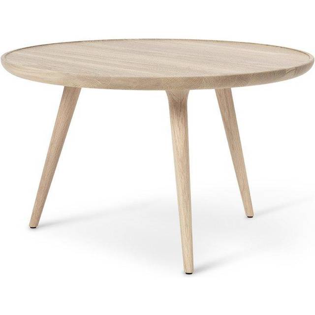 Mater - Accent Oval Lounge Table - Matbord - Sirka Grå Farvet Eg - X Large - Ø: 70 cm H: 42 cm