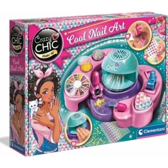 18599 Crazy Chic Cool Nail Art Set for Children, Ages 6 Years Plus, Multi-Coloured
