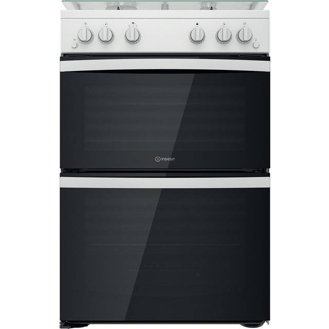 Indesit ID67G0MCW/UK 60Cm Gas Doulbe Cooker