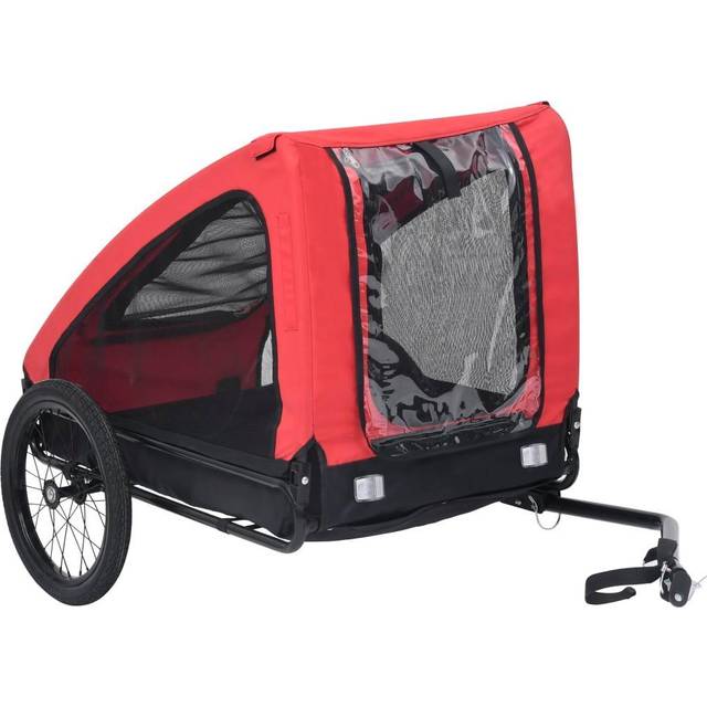 vidaXL Pet Bike Trailer Yellow and Black