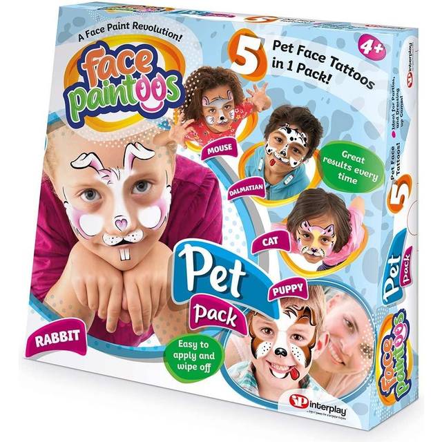 Face Paintoos Temporary Face Tattoos - Pet Pack