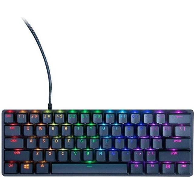 Razer Huntsman Mini 60% Gaming Keyboard - Linear Optical Switch - Doubleshot PBT Keycaps - Chroma RGB Lighting - German Layout - Black