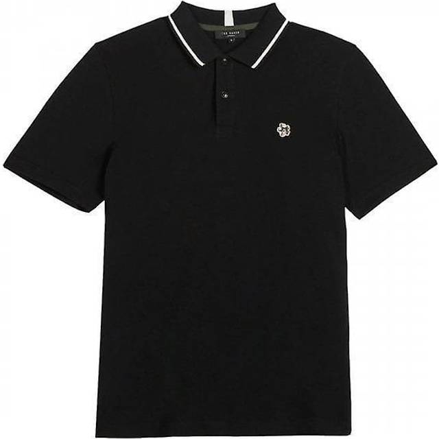 Ted Baker Mens Camdn Short Sleeve Polo in Black Cotton - Size X-Small