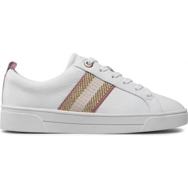 Ted Baker Baily Womens White Trainers Leather - Size UK 3