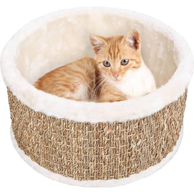 vidaXL Rund kattkorg 36 cm sjögräs