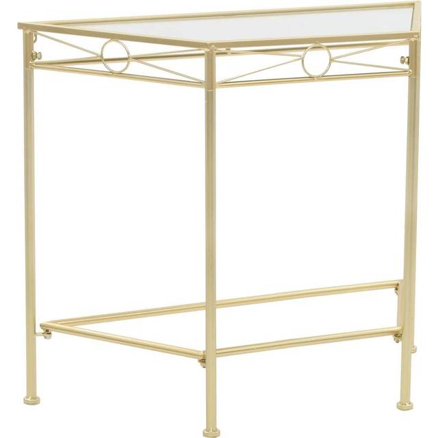 vidaXL Sidobord vintage stil metall 87x34x73 cm guld