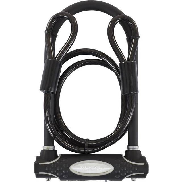 Master Lock Security - U-Lock + Cable 11 x 21 x 120cm [8274] Black Bla