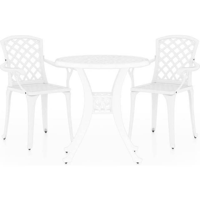 Caféset 3 delar gjuten aluminium svart