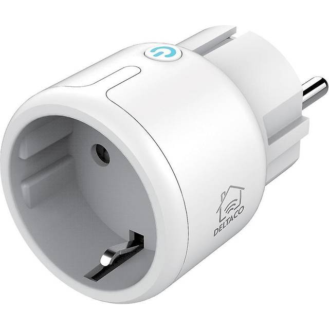 Deltaco Smart Home Wifi Plug 10A - Vit