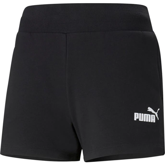 Puma Logo Print Shorts - Black