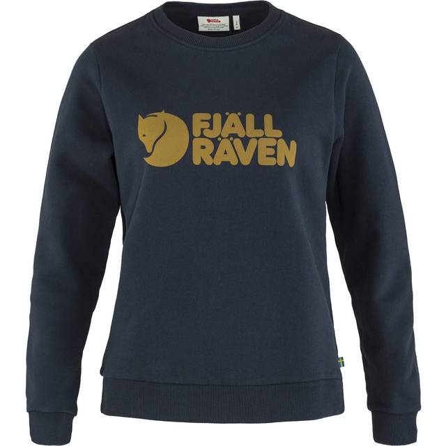 Fjällräven Women's Fjällräven Logo Sweater Överdragströjor Dam Storlek XXS Färg blå