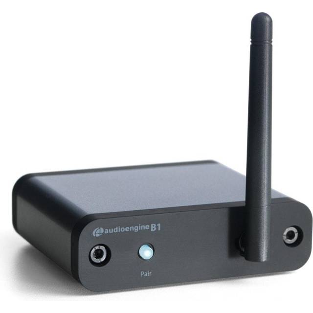 Audioengine B1 Bluetooth-mottagare med 5.0 aptX HD - utökad räckvidd och 24-bitars DAC med hög återgivningskvalitet Trådlösa och strömmande ljudsystem