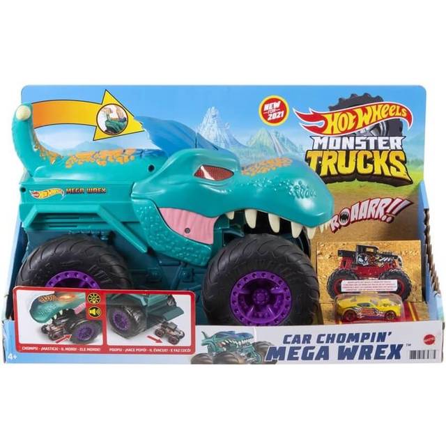 Hot Wheels Monster Trucks Car Chompin' Mega-Wrex Vehicle