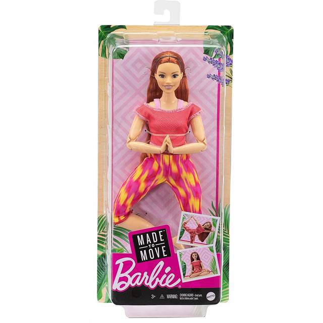 Barbie Red Hair Made to Move Doll Flexible Yoga Doll