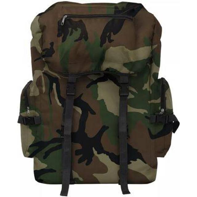 vidaXL Army-Style Backpack 65 L Camouflage - Green