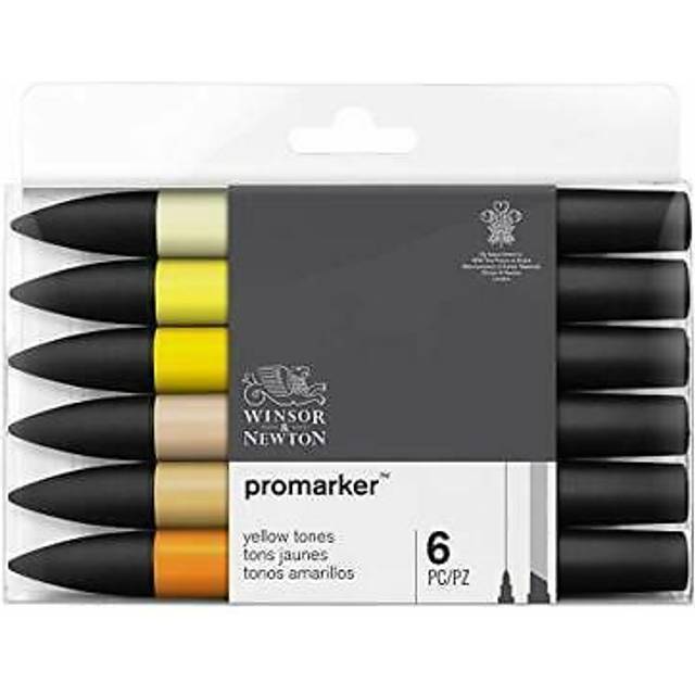 Winsor & Newton Promarker Pen Set of 6 Yellow Tones