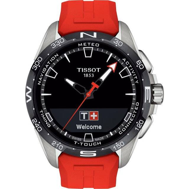 Tissot Smartwatch - T-Touch Connect Solar - T1214204705101 - rot
