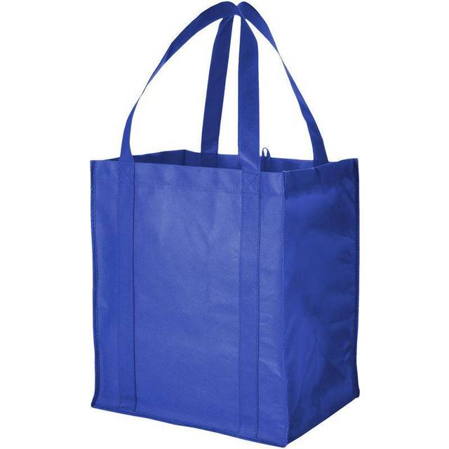 (33 x 25.4 x 36.8 cm, Royal Blue) Bullet Liberty Non Woven Grocery Tote (Pack of 2)