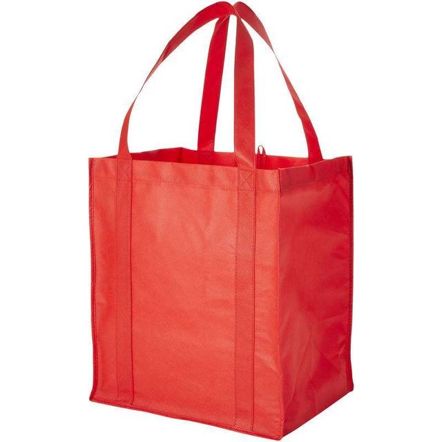 (33 x 25.4 x 36.8 cm, Red) Bullet Liberty Non Woven Grocery Tote (Pack of 2)
