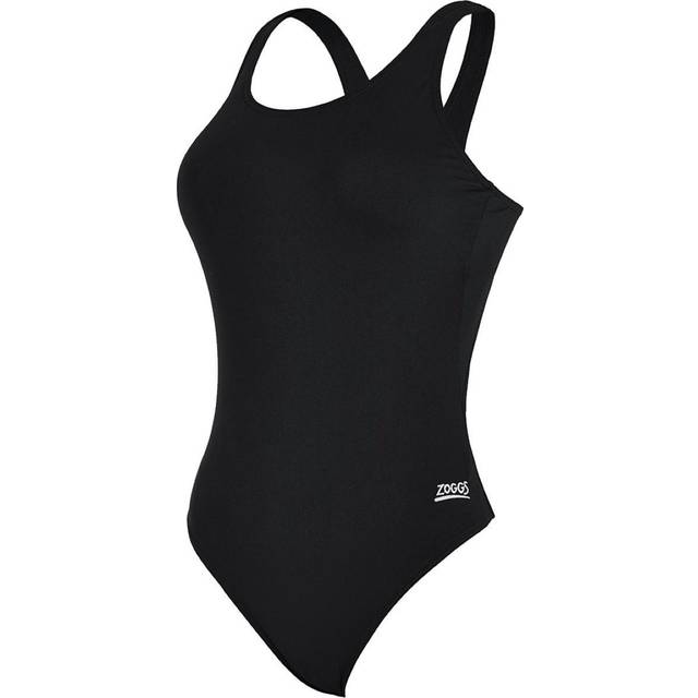 Zoggs Ecolast+ Cottesloe Powerback Swimsuit- Black, Black, Size 8, Women