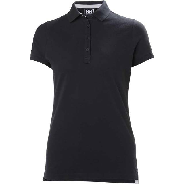 Helly Hansen Women's Crew Pique 2 Cotton Polo Shirt Navy M - Navy Blue