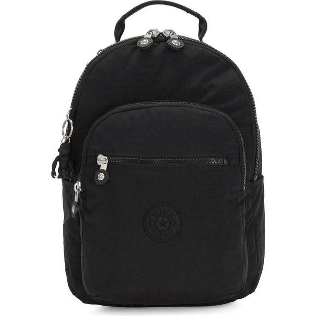 Kipling Backpack Seoul S Black Noir Small Woman 100% Polyamide
