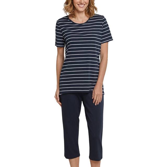 Schiesser Damen Schlafanzug Set 3/4 lang kurz Baumwolle Modal - Nightwear