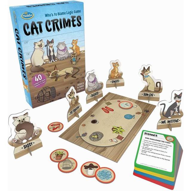 Think Fun Cat Crimes - Brainteasers for Ages 8 to 12 - Fat Brain Toys