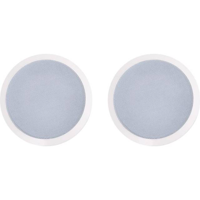 vidaXL Built-in Wall and Ceiling Speakers with Tweeter 2 pcs 360 W - White