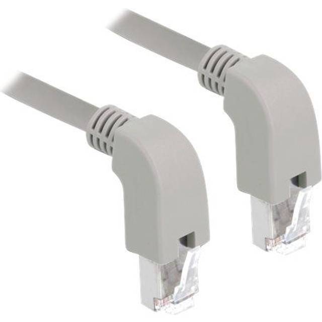DeLock Angled RJ45-RJ45 S/FTP Cat6a 1m
