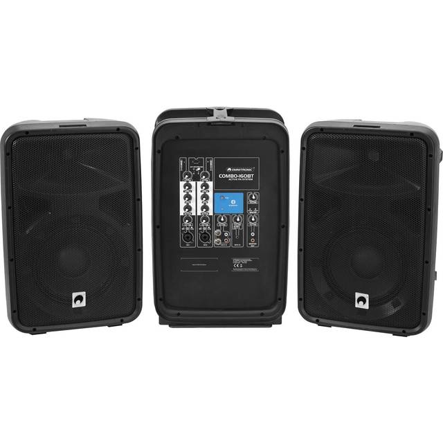 Omnitronic COMBO-160BT PA-högtalare Aktiv Set Bluetooth