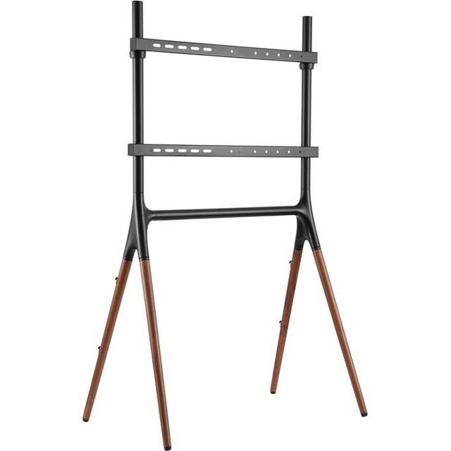 Alterzone Quad golvstativ för 49"-70" TV, valnötsbrun