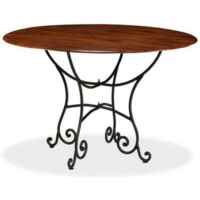Vidaxl Dining Table Solid Acacia Wood With Honey Finish 120x76 Cm