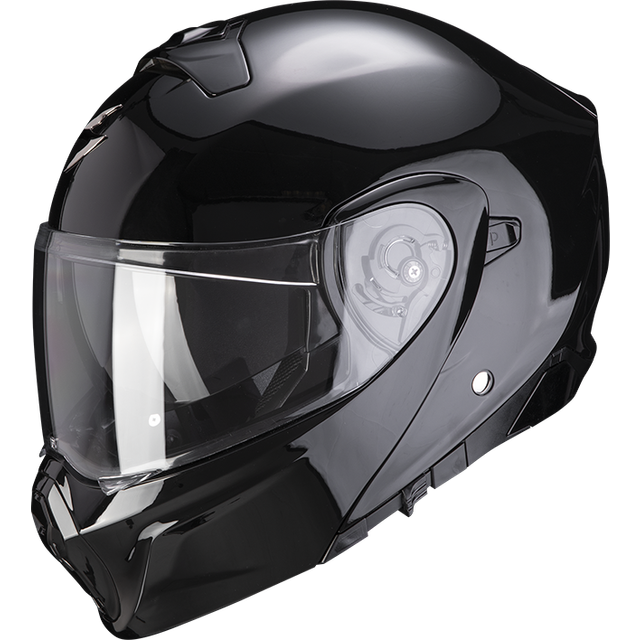 Scorpion EXO 930 Plain Motorcycle Helmet - Matte Pearl Black - X-Small (53-54cm), Black