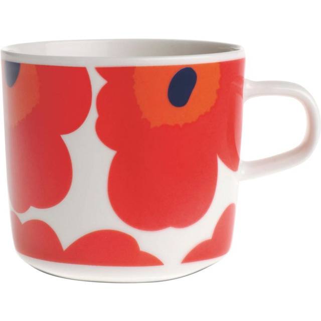 Marimekko Unikko kaffekopp 20 cl röd-vit - Röd