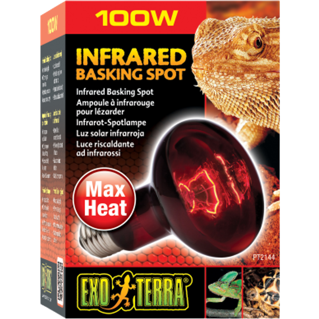 Exo terra pt2144 heat glo infrared heat lamp r25/100w