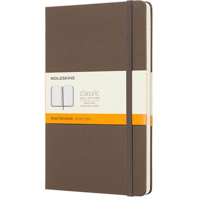 Moleskine Hard Cover Classic Notebook, Large Ruled Luxury, Light Blue