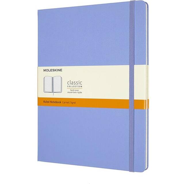 Classic Hard Cover Notebook XL Hydrangea Blue Ruled